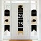 Big Dot of Happiness Gold - Tassel Worth The Hassle - Hanging Vertical Paper Door Banners - 2025 Grad Party Wall Decoration Kit - Indoor Door Decor